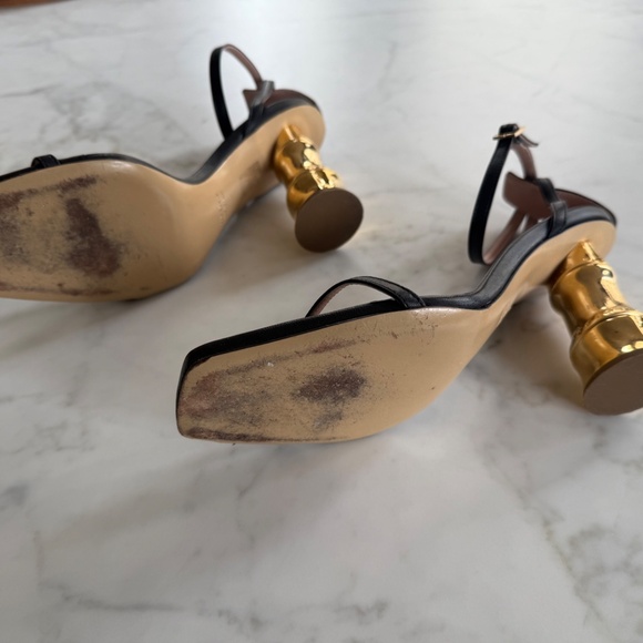 Gia Couture Gold Heel Sandal - Picture 2 of 8